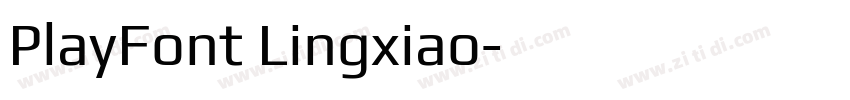 PlayFont Lingxiao字体转换